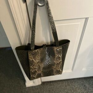 Elegant Snake Print Tote Bag
